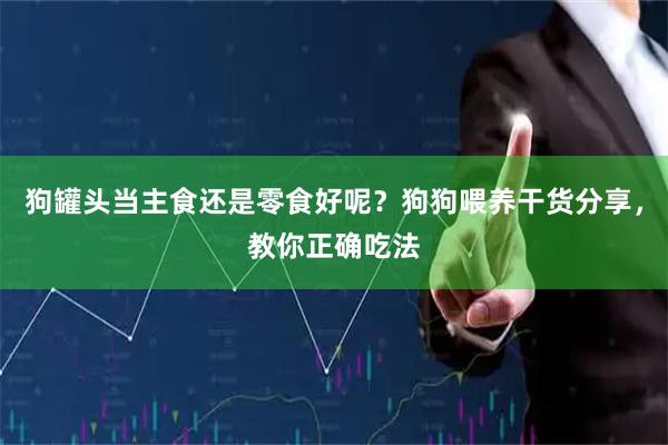 狗罐头当主食还是零食好呢？狗狗喂养干货分享，教你正确吃法