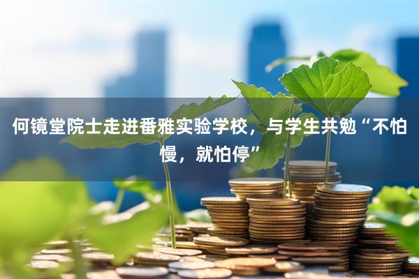 何镜堂院士走进番雅实验学校，与学生共勉“不怕慢，就怕停”